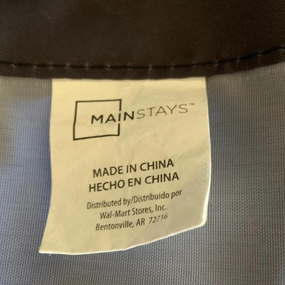 Mainstays Charcoal Gray and White Shower Curtain